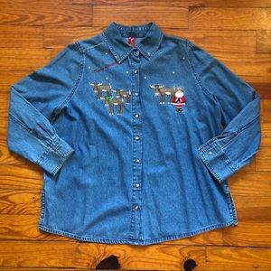 Denim Holiday Blouse